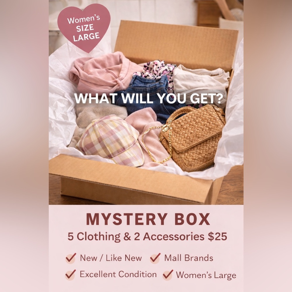 Mystery Box Women's Clothing And Accessories Size Large